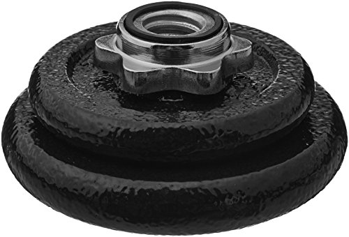 AmazonBasics Adjustable Barbell Lifting Dumbells Weight Set with Case - 38 Pounds, Black