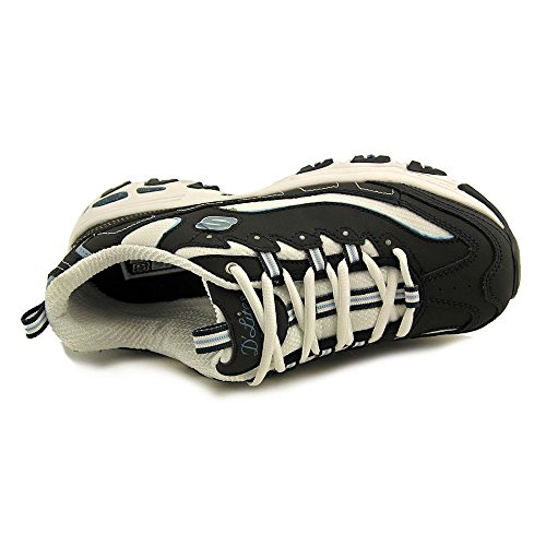 Skechers Sport Women's D'Lites Lace-Up Sneaker, Navy, 9 M US