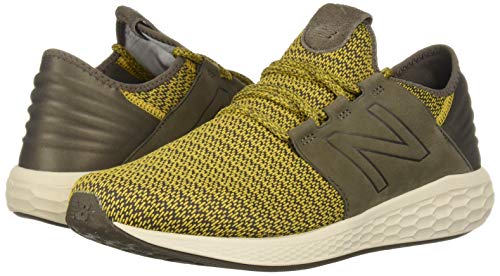 New Balance Men's Fresh Foam Cruz V2 Sneaker, Sunflower/Light Chalk Board/Birch, 12 2E US