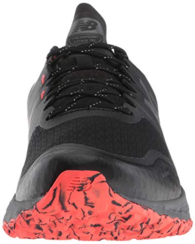 New Balance Men's Fresh Foam Kaymin Trail V1 Running Shoe, Black/Flame, 13 XW US