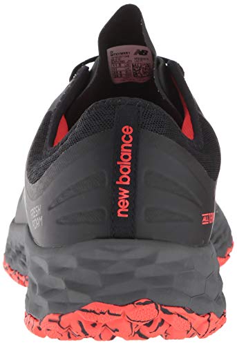New Balance Men's Fresh Foam Kaymin Trail V1 Running Shoe, Black/Flame, 13 XW US