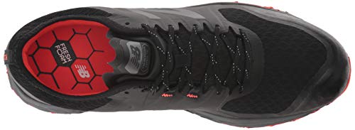 New Balance Men's Fresh Foam Kaymin Trail V1 Running Shoe, Black/Flame, 13 XW US