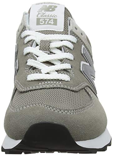 New Balance Women's 574 V2 Evergreen Sneaker, Grey/White, 7 Wide