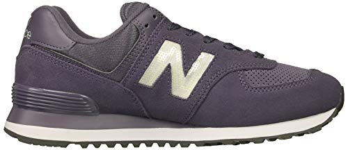 New Balance Women's 574 V2 Holiday Sparkler Sneaker, Deep Cosmic Sky/Marblehead, 6.5