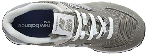 New Balance Women's 574 V2 Evergreen Sneaker, Grey/White, 7 Wide