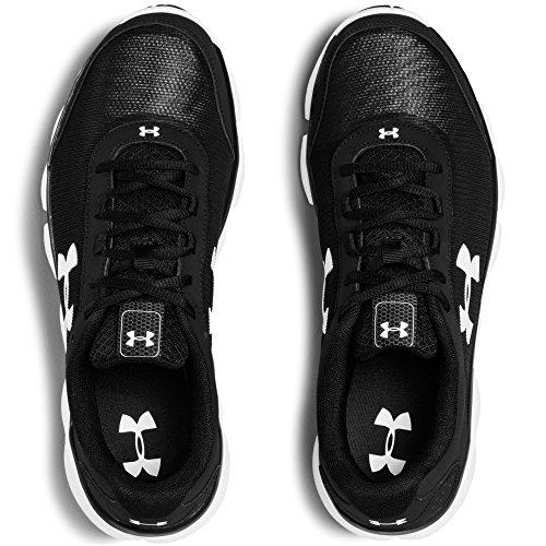 Under Armour Men's Micro G Assert 7 Running Shoe, Black (001)/White, 12
