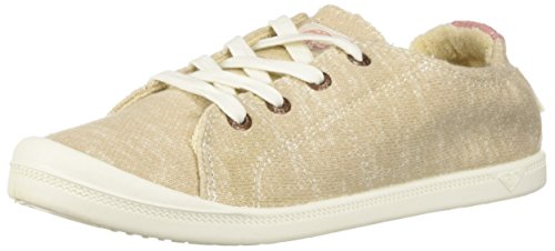 Roxy Women's Bayshore Slip On Sneaker Shoe, Tan 1, 6