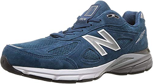 New Balance Men's Made 990 V4 Sneaker, North Sea/White, 7.5 D US