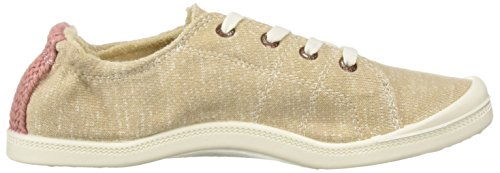Roxy Women's Bayshore Slip On Sneaker Shoe, Tan 1, 6