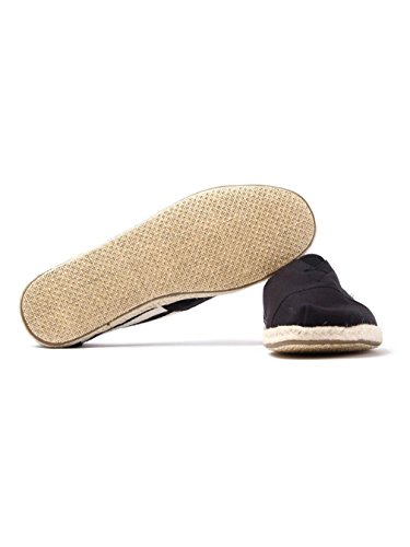 TOMS Men's Classic Canvas Slip-On, Black Stripe University - 11.5 D(M) US