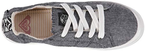 Roxy womens Bayshore Slip on Shoe Sneaker, Black, 5.5 US