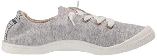 Roxy Women's Bayshore Slip On Sneaker Shoe, Heather Grey, 5.5 M US