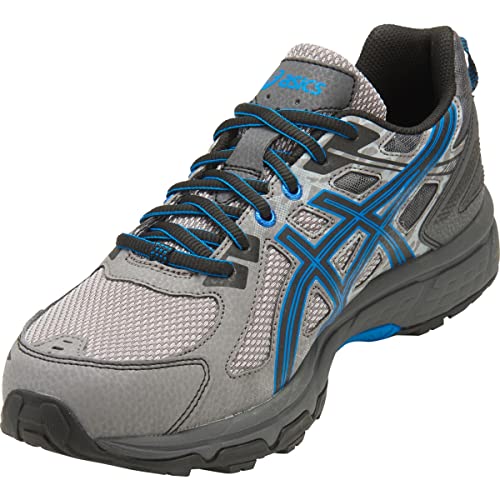 ASICS Men's Mens Gel-Venture 6 Athletic Shoe, Aluminum/Black/Directoire Blue, 10.5 Medium US