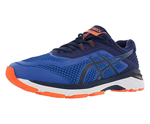ASICS GT-2000 6 Men's Running Shoe, Imperial/Indigo Blue/Shocking Orange, 11.5 W US
