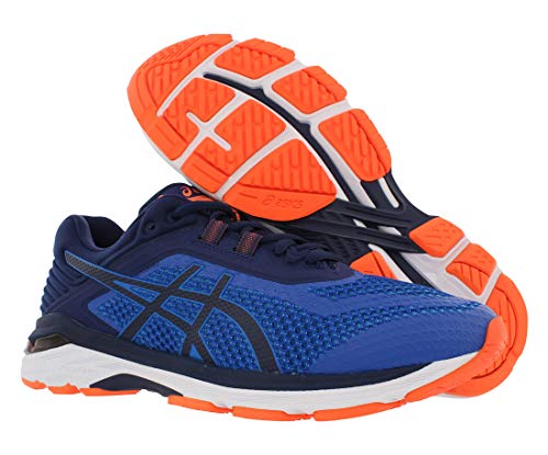 ASICS GT-2000 6 Men's Running Shoe, Imperial/Indigo Blue/Shocking Orange, 11.5 W US