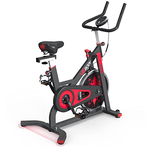 RELIFE REBUILD YOUR LIFE Exercise Bike Indoor Cycling Bicycle Stationary Bikes Cardio Workout Machine Upright Bike Belt Drive Home Gym