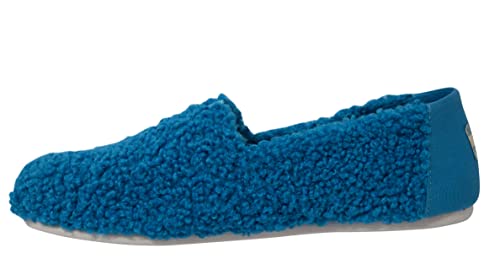 TOMS Classic Sesame Street X Blue Cookie Monster Faux Shearling Slip On Shoes Womens 10013640