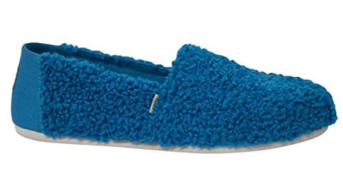 TOMS Classic Sesame Street X Blue Cookie Monster Faux Shearling Slip On Shoes Womens 10013640