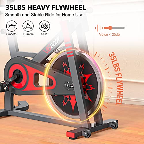 RELIFE REBUILD YOUR LIFE Exercise Bike Indoor Cycling Bicycle Stationary Bikes Cardio Workout Machine Upright Bike Belt Drive Home Gym