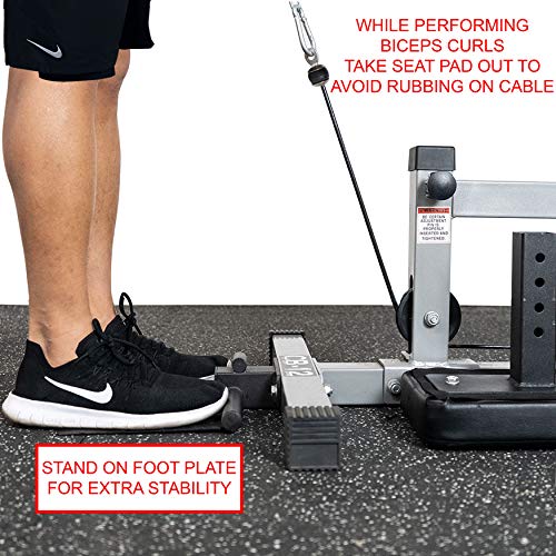 Valor Fitness CB-12 Plate Loaded LAT Pull Down Machine with Lower T-Bar and Ab Crunch Harness