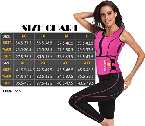 HOPLYNN Pink Women's Neoprene Sauna Vest