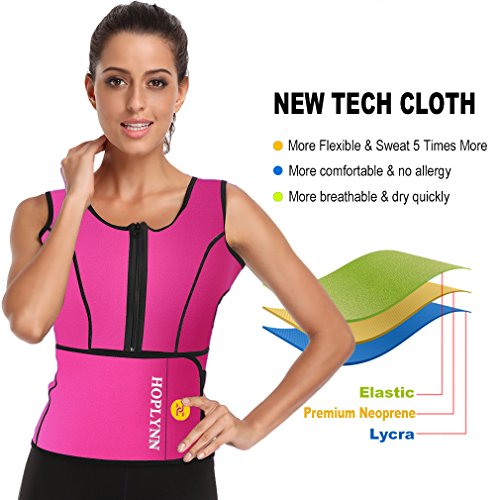 HOPLYNN Women's Neoprene Sauna Sweat Vest, Waist Trainer