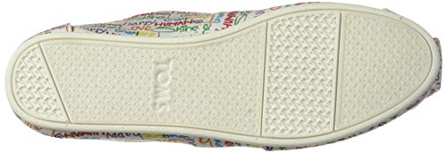 TOMS Women's Alpargata Espadrille, Size: 7 B(M) US, Color: Multi Unity Print Canv