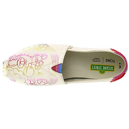 TOMS Sesame Street X Vintage Crew Foil Printed Canvas Women's Classics 10013637 (Size: 7)