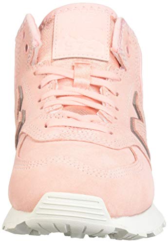 New Balance Women's 574 V1 Mid Sneaker, Himalayan Pink/Himalayan Pink, 7.5