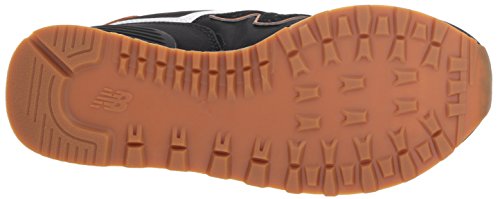 New Balance Women's 574 V2 Back Pack Sneaker, Black/White, 7