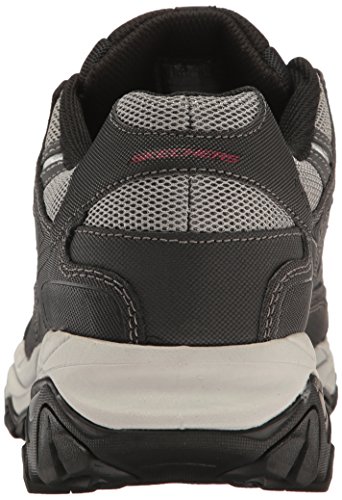 Skechers mens Afterburn M. Fit fashion sneakers, Charcoal/Black, 9 US