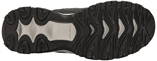 Skechers mens Afterburn M. Fit fashion sneakers, Charcoal/Black, 9 US