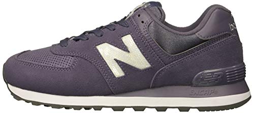 New Balance Women's 574 V2 Holiday Sparkler Sneaker, Deep Cosmic Sky/Marblehead, 6.5 W US