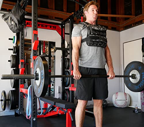 Weight vest (Short) - premium quality - best for cross fit training - running - jogging - Fully Adjustable (S pro weight vest) (Elite S-T Camo, B50lbs)