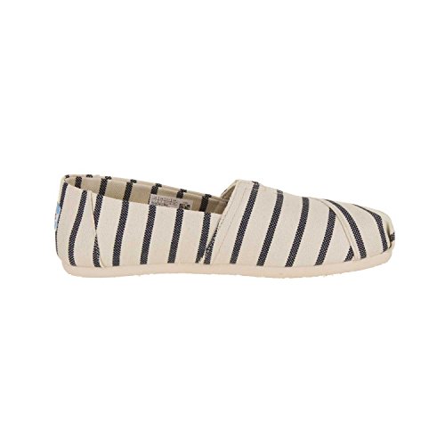 TOMS Women's White/Navy Riviera Stripe 10011860 (Size: 8.5)