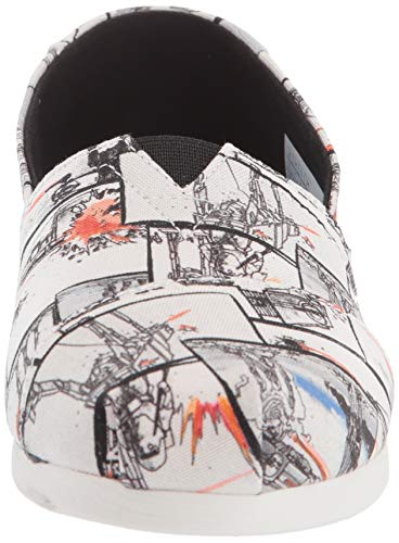 TOMS White Star Wars Print Women's Canvas Slip-on Multi-Color 10014383 8.5