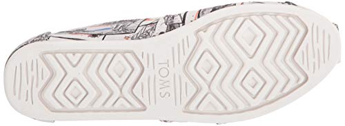 TOMS White Star Wars Print Women's Canvas Slip-on Multi-Color 10014383 8.5