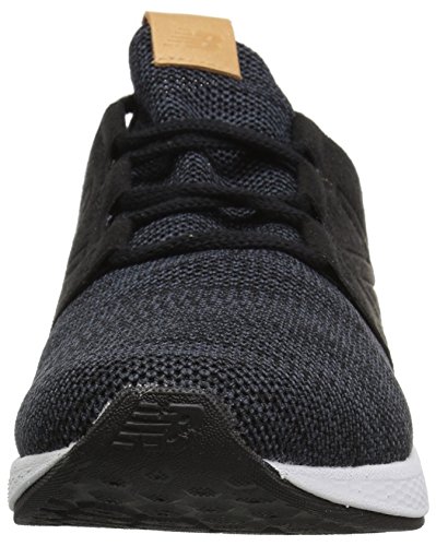 New Balance Men's Fresh Foam Cruz V2 Sneaker, Black/White, 11 2E US