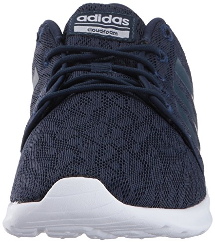 adidas Women's CloudfoamQT Racer Xpressive-Contemporary CloudfoamRunning Sneakers Shoes Running Shoes, Collegiate Navy/Collegiate Navy/White, (8 Medium US)