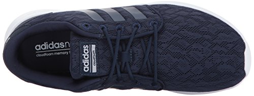 adidas Women's CloudfoamQT Racer Xpressive-Contemporary CloudfoamRunning Sneakers Shoes Running Shoes, Collegiate Navy/Collegiate Navy/White, (8 Medium US)