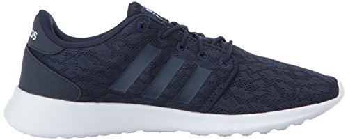 adidas Women's CloudfoamQT Racer Xpressive-Contemporary CloudfoamRunning Sneakers Shoes Running Shoes, Collegiate Navy/Collegiate Navy/White, (8 Medium US)