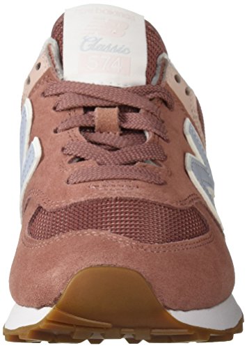 New Balance Women's 574 V2 Summer-Sneaker, Dark Oxide, 6.5 B US