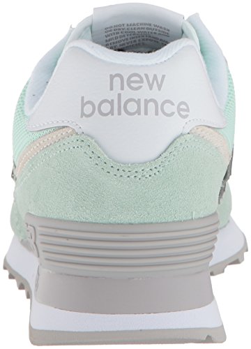 New Balance Women's 574 V2 Essentials Sneaker, Sea Foam/Overcast, 6.5