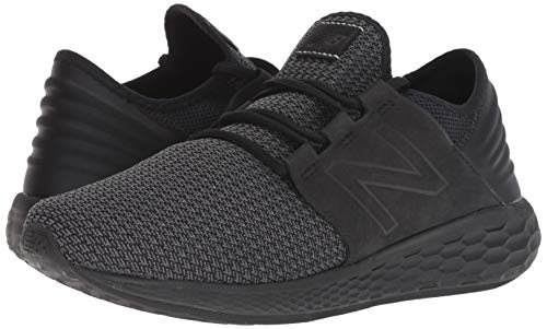 New Balance Men's Fresh Foam Cruz V2 Sneaker, Black/Magnet, 10 2E US