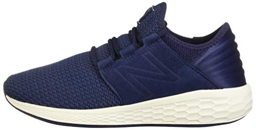 New Balance Women's Fresh Foam Cruz V2 Sneaker, Pigment/Vintage Indigo/Sea Salt, 7 W US