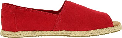 TOMS Women's Raspberry Suede Open Toe 10007570 (Size: 9.5)