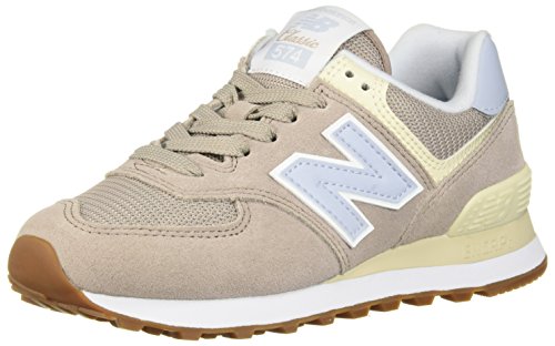 New Balance Women's 574 V2 Summer Sneaker, Flat White, 11 B US