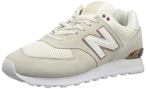 New Balance Women's 574 V2 All Day Sneaker, Sea Salt/Rose G, 11 W US