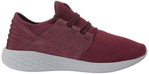 New Balance Men's Fresh Foam Cruz V2 Sneaker, Nubuck Burgundy/Nubuck Scarlet/Nubuck, 11 D US