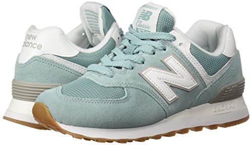 New Balance Women's 574 V2 Essentials Sneaker, Storm Blue/White, 11 W US